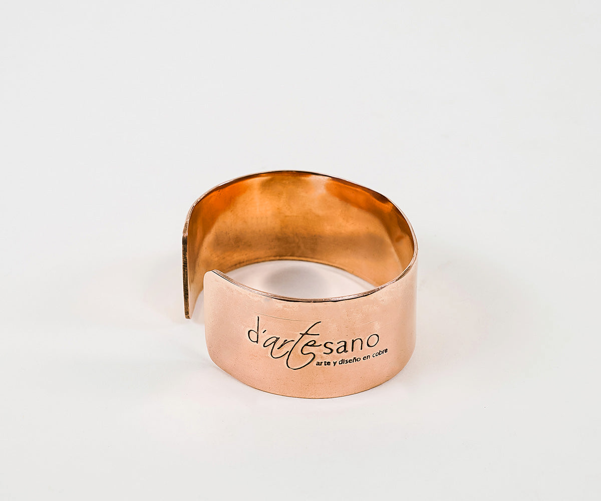 Copper Smooth Bracelet Woman