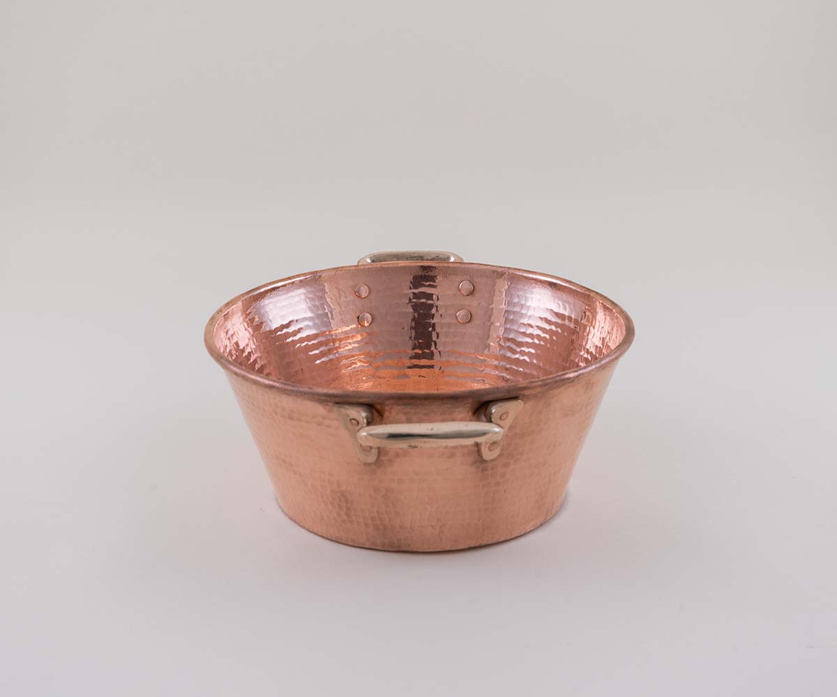 Copper Cazo with Bronze Handles