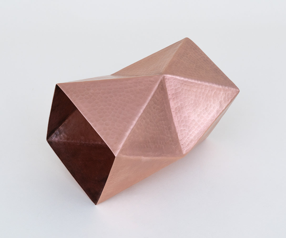 Copper Prism Vase