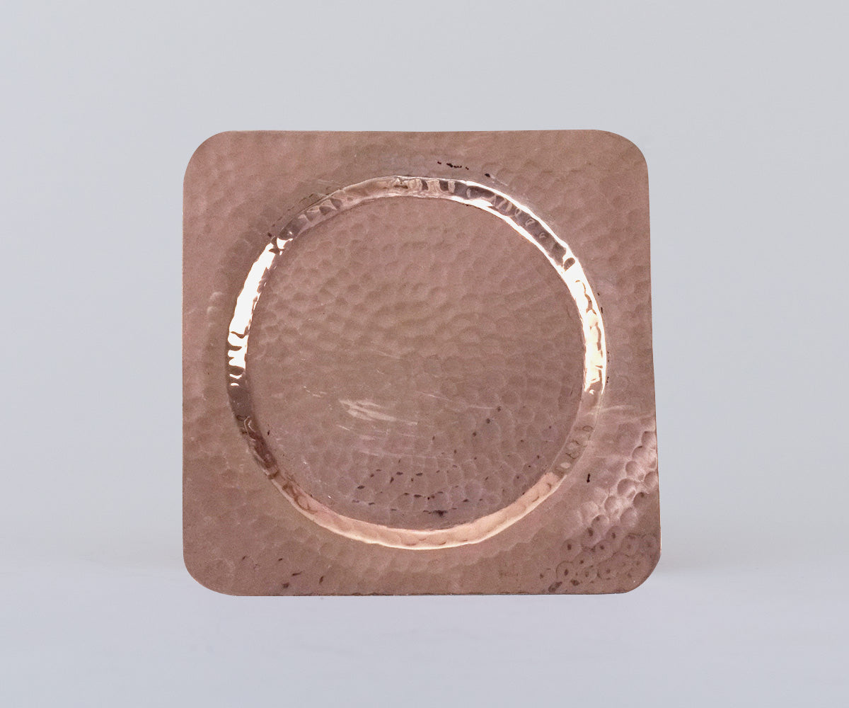Copper Square Butter Plate - 6 Piece Set 