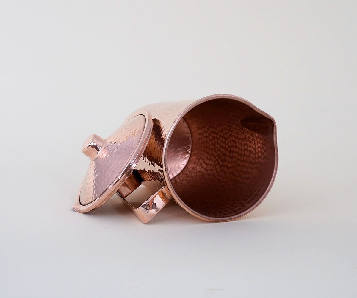 Copper Pitchen With Lid