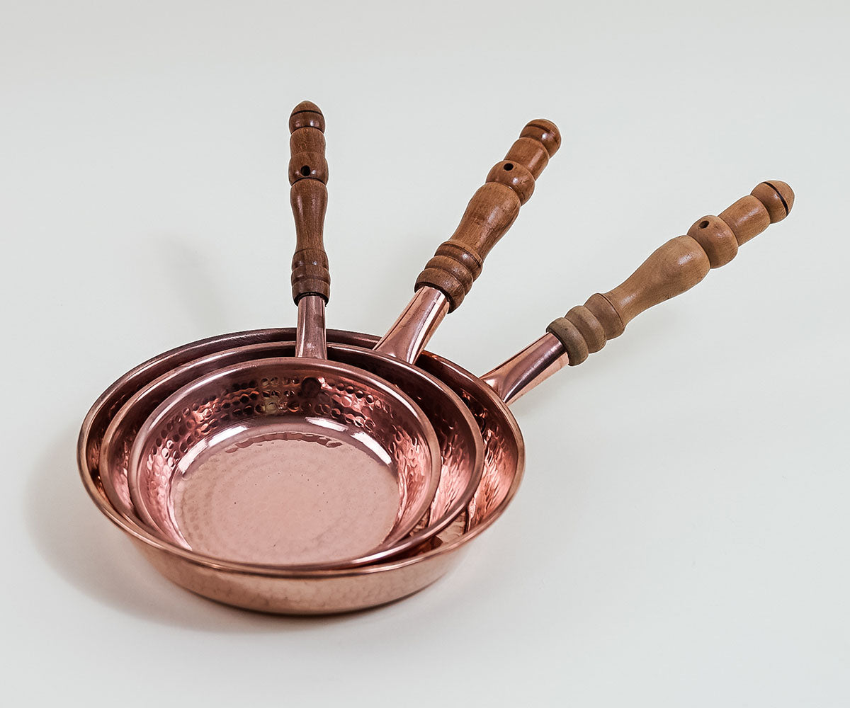Copper Frying Pan Provence Set
