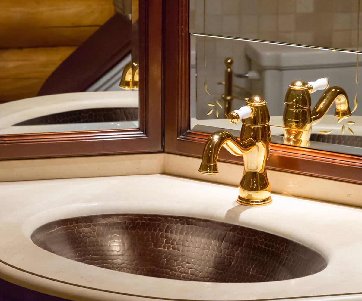 Copper Oval Bath Sink