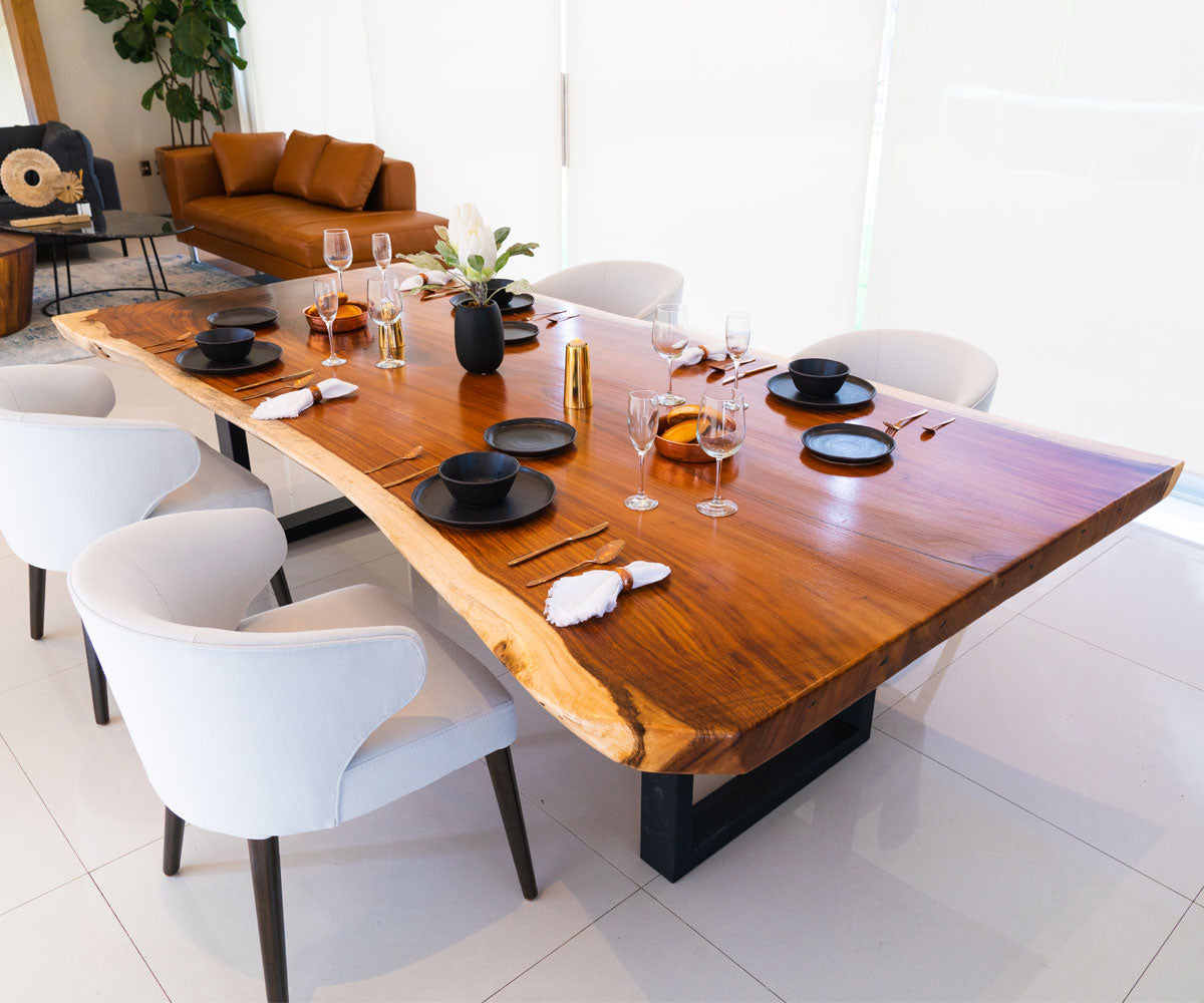 Parota Wood Rectangular Dinning Table Small