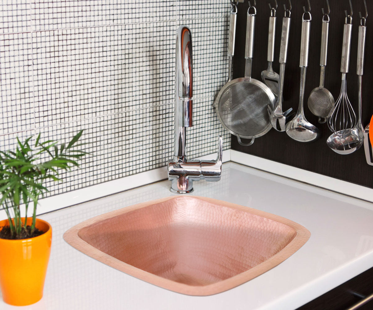 Copper Aquare Bar Sink